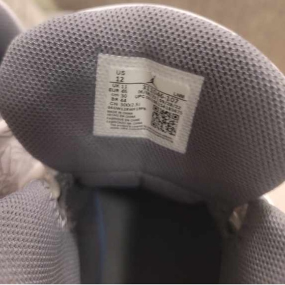 Nike Air Jordan Dub Zero White Cool Grey Sneakers 311046-107 Size 12 - Picture 2 of 6